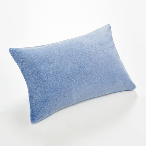 ＜セシール＞ 日本製・綿100%枕カバー・同色2枚組 ■カラー：D(ボタニカル柄/ブルー) ■サイズ：L(63×43cm)