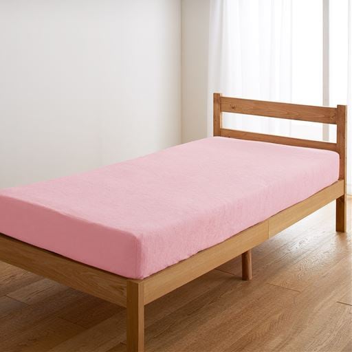 肌側綿100%マイヤータオルシーツ ■カラー:ミスティピンク ■サイズ:フラットシングル(150×250cm),フラットダブル(180×260cm),フィットシングル(105×210cm) 肌側綿100%マイヤータオルシーツ ■カラー:ミスティピンク ■サイズ:フラットシングル(150×250cm),フラットダブル(180×260cm),フィットシングル(105×210cm)