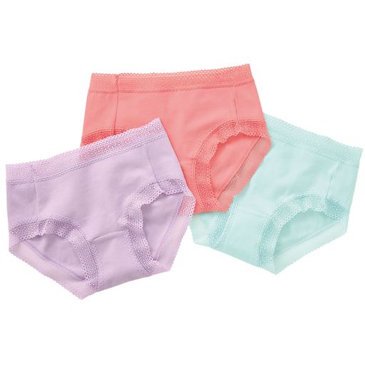 30%OFF【レディース】 綿混ストレッチショーツ・色違い3枚組(セミビキニタイプ・はきこみ丈浅め)(DAILY HIPS®) ■カラー:E ■サイズ:S