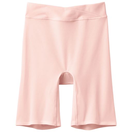 63%OFF【レディース】 さらっと心地良くはけるすっきりロングパンツ (ミディアムソフトタイプ)(股下約16cm) ■カラー：スキンピンク ■サイズ：M(ウエスト64～70