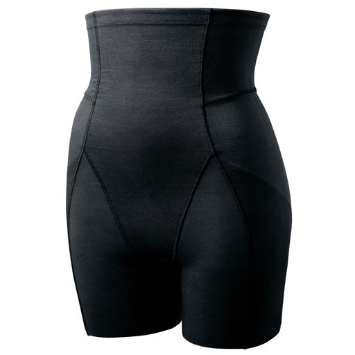 42%OFF【レディース】 ハイウエスト スタンダードガードル(ミディアムタイプ・一枚ばきOK)/吸汗速乾(身生地) - セシール ■カラー:ブラック ■サイズ:58,64,70