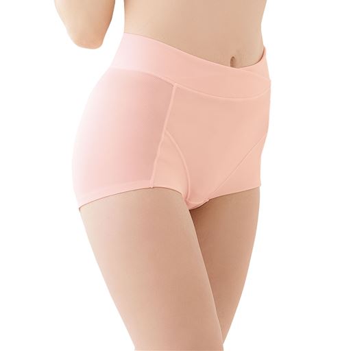 66%OFF【レディース】 はき心地軽やかヒップメイクパンツ(ミディアムソフトタイプ) ■カラー：スキンピンク ■サイズ：M(ウエスト64～70cm・ヒップ87～95cm),L(