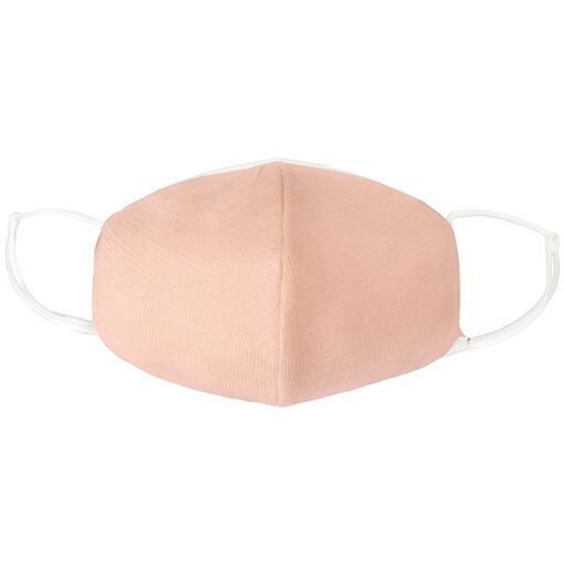 潤いシルクの超大判立体マスク(2枚組) - セシール ■カラー：ピンク