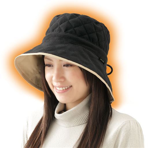 【レディース】 防水防寒リバーシブル帽子 暖暖暖 - セシール