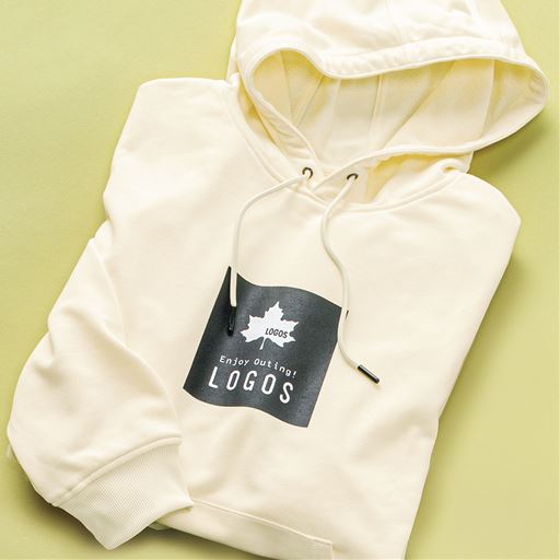 【メンズ】 裏毛パーカトレーナー(ロゴス) - セシール ■カラー：アイボリー ■サイズ：M(88-96),L(96-104),LL(100-108),3L(108-116),5L(116-124)