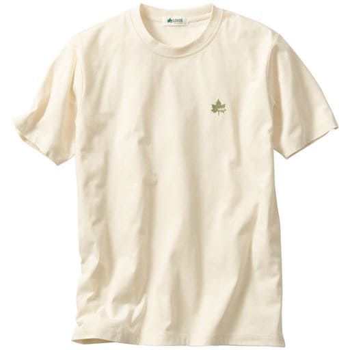 【メンズ】 吸汗速乾機能付き 綿混半袖Tシャツ(ロゴス) - セシール ■カラー：アイボリー ■サイズ：L,LL