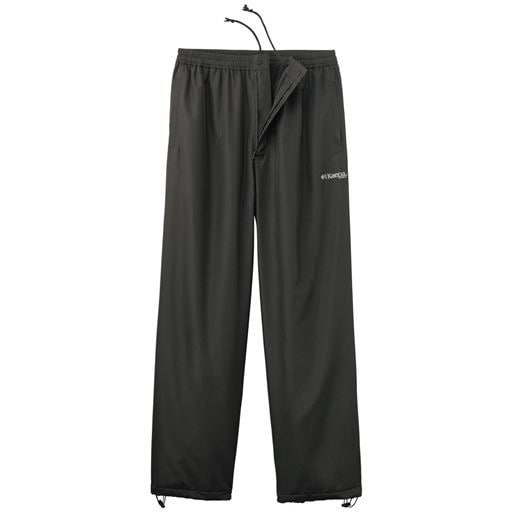 【メンズ】 裏フリース前開きパンツ (ケイパ) - セシール ■カラー：ブラック ■サイズ：M(76-84),L(84-94),LL(94-104),3L(98-110),5L(118-130)