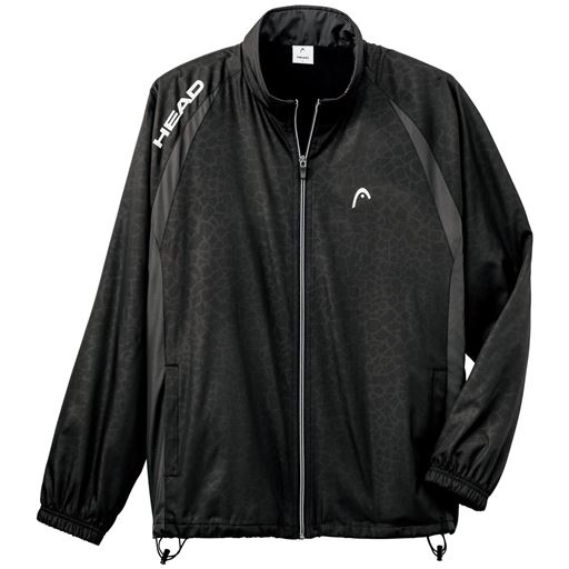 【メンズ】 裏トリコット総柄ジャケット(ヘッド) - セシール ■カラー：ブラック系 ■サイズ：M(88-95),L(96-104),LL(104-112),3L(106-114),5L(118-126)