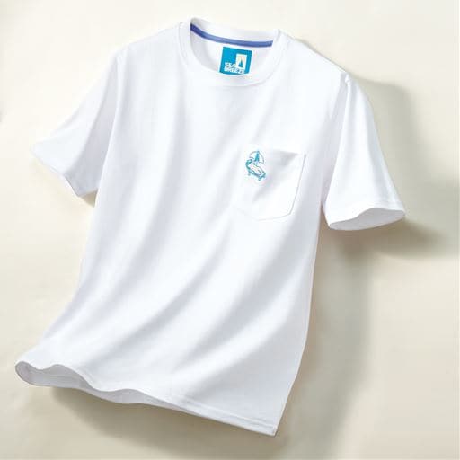 ＜セシール＞【メンズ】 接触冷感Tシャツ(SEA BREEZE) ■カラー：ホワイト ■サイズ：L(96〜104)画像