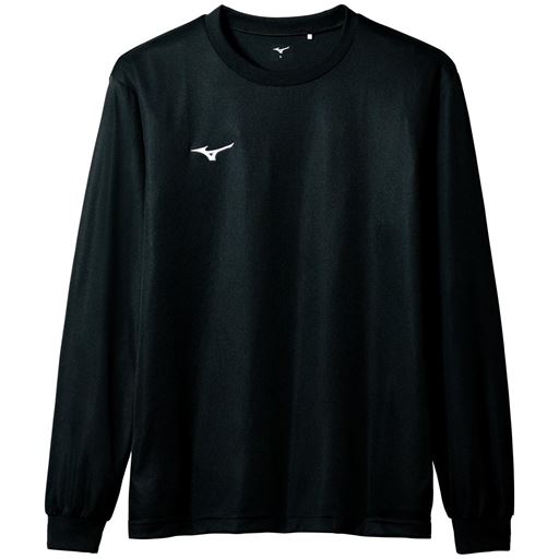 【メンズ】 ナビドライTシャツ(ミズノ) ■カラー：ブラック ■サイズ：M(89～95),L(93～99),XL(97～103)
