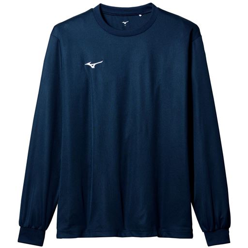 【メンズ】 ナビドライTシャツ(ミズノ) ■カラー：ネイビー ■サイズ：M(89～95),L(93～99),XL(97～103)