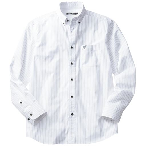 35%OFF【メンズ】 ジャストライトコットン高密度シャツ(長袖) - セシール ■カラー：グレー系 ■サイズ：S,M,L,LL,3L