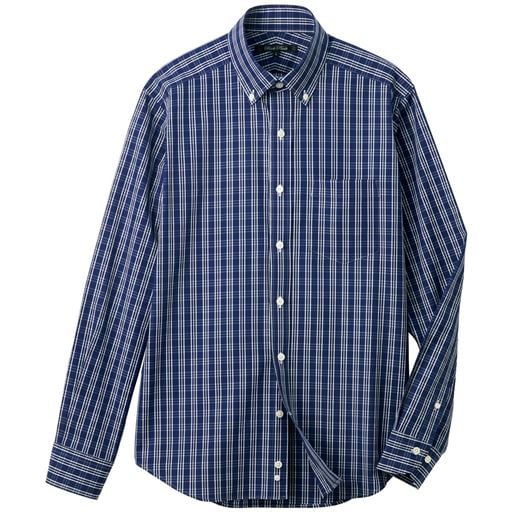 【メンズ】 日本製・綿100%こだわりデザインシャツ - セシール ■カラー：チェック ■サイズ：M(88-96),L(96-104),LL(104-112)