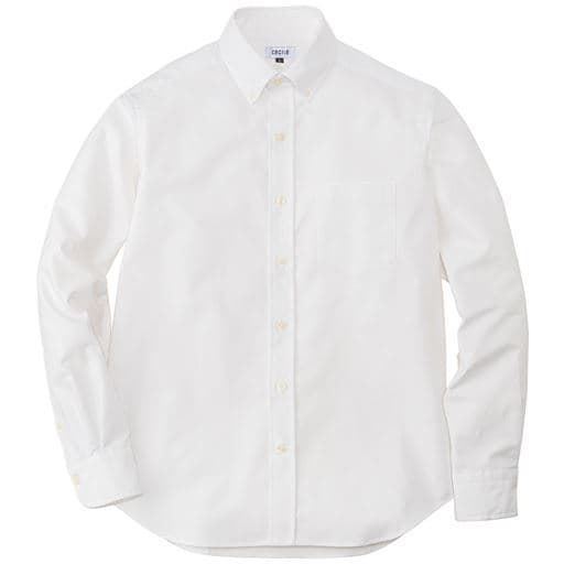 上質オックスフォードシャツ(長袖) | ホワイト