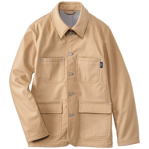 70%OFF【メンズ】 はっ水・ストレッチ・裏フリースカバーオール - セシール ■カラー：ベージュ ■サイズ：M