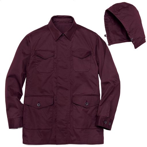 30%OFF【メンズ】 撥水・ストレッチ・フード付きジャケット ■カラー：ダークワイン ■サイズ：M,L,LL,3L,5L