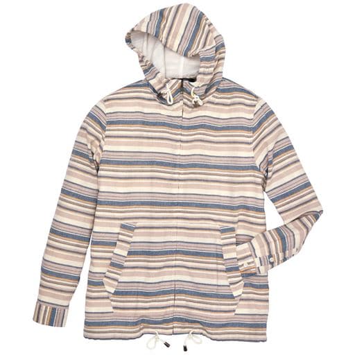 35%OFF【メンズ】 綿100%パナマ織りボーダー柄シャツパーカ - セシール ■カラー：ネイビー系 ■サイズ：M,L,LL,3L