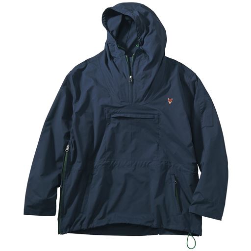 【メンズ】 撥水・ソフトストレッチ素材アノラック - セシール ■カラー：ネイビー ■サイズ：M,L,LL,3L,5L