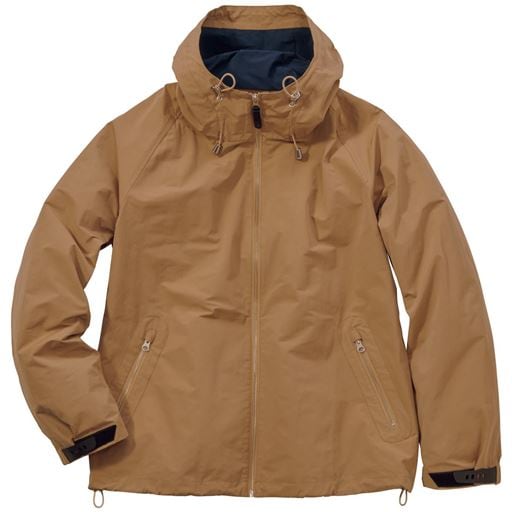 【メンズ】 撥水・ストレッチ素材デッキパーカ ■カラー：オークベージュ ■サイズ：M,L,LL,3L,5L