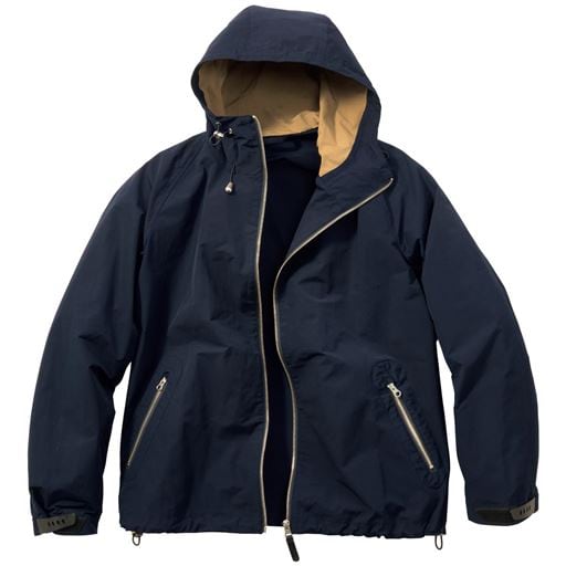 【メンズ】 撥水・ストレッチ素材デッキパーカ - セシール ■カラー：ネイビー ■サイズ：M,L,LL,3L,5L