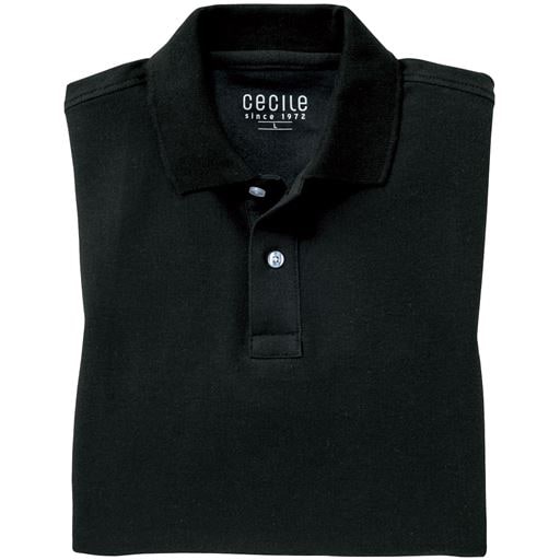 ドライ半袖ポロシャツ/抗菌防臭・UVカット機能付き | ブラック