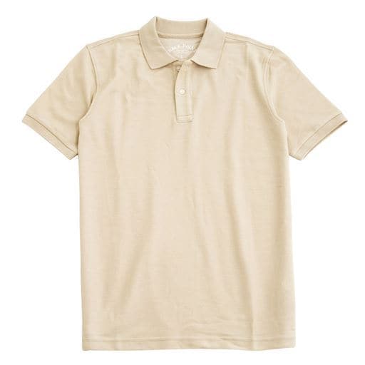 30%OFF【メンズ】 ドライ半袖ポロシャツ/抗菌防臭・UVカット機能付き ■カラー：ベージュ系 ■サイズ：S,M,L,3L,5L