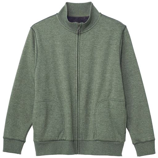 25%OFF【レディース】 裏ボアあったかスウェットジャケット ■カラー：グリーン ■サイズ：7L