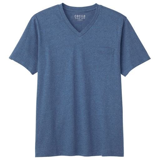 【男女兼用】綿100%VネックTシャツ(半袖)