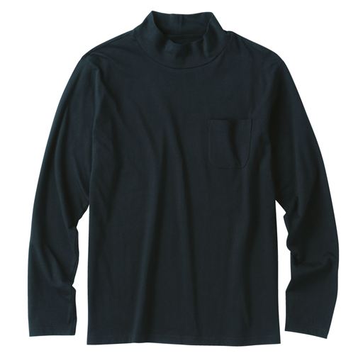 【レディース】 100%ハイネックTシャツ(長袖) ■カラー：ブラック ■サイズ：7L(124-132)