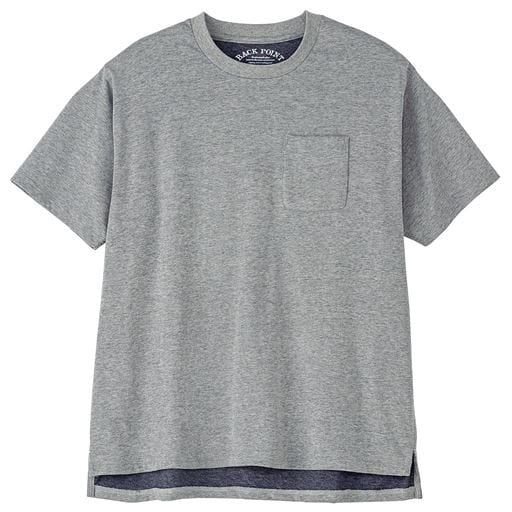 50%OFF【メンズ】 ドライ・バックプリントTシャツ - セシール ■カラー：グレー系 ■サイズ：L,3L