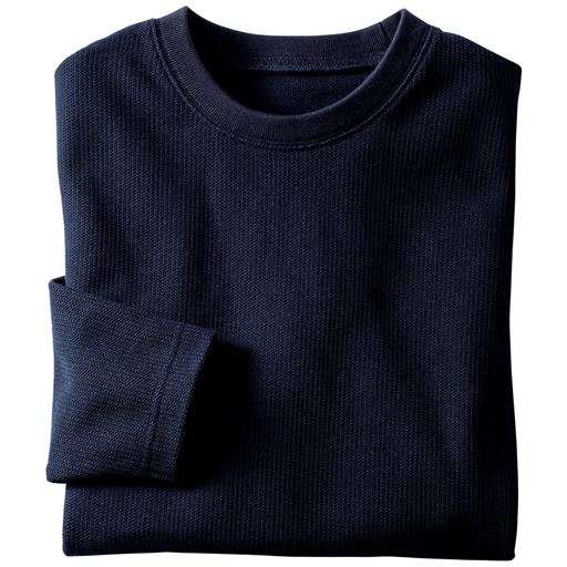 20%OFF【メンズ】 抗菌・防臭・クルーネックカットソー 安心のドライ仕上げ - セシール ■カラー：ネイビー ■サイズ：M,L,LL,3L,5L
