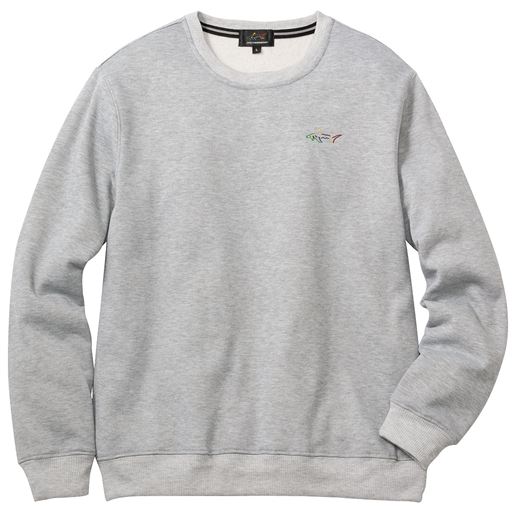 【メンズ】 裏起毛クルーネックトレーナー(グレッグ・ノーマン) - セシール ■カラー：グレー ■サイズ：M(88-96),L(96-104),LL(104-112)