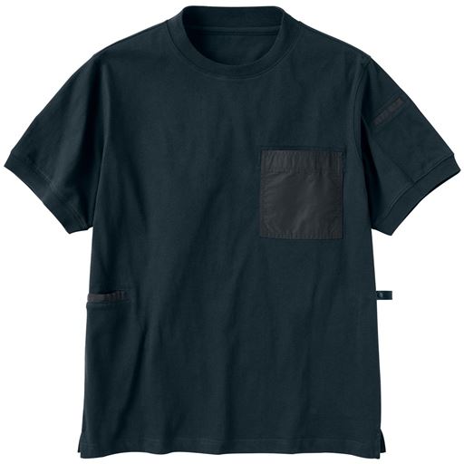 【メンズ】 至れり尽くせりTシャツ(半袖) ■カラー：ネイビー ■サイズ：3L(108-116)