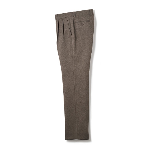 20%OFF【メンズ】 上質なウール混素材・洗えるスラックス(ツータック)/パンツリサーチ該当商品 ■カラー：ブラウン系 ■サイズ：73(股下70),76(股下73),79(股下70),79(股下73),82(股下70),82(股下76),94(股下70),94(股下76),97(股下76),105(股下70),110(股下70),120(股下88),130(股下88)