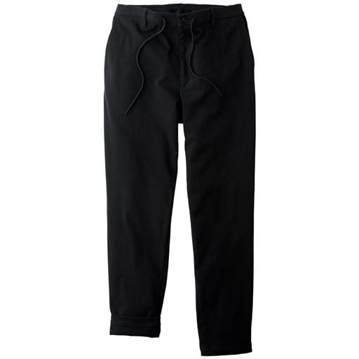 【メンズ】 全方向ストレッチ・裏起毛イージーパンツ/パンツリサーチ該当商品 ■カラー：ブラック ■サイズ：S(股下76),M(股下72)