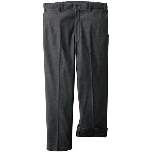 【メンズ】 裏フリースノータックパンツ ■カラー：グレー系 ■サイズ：M(股下65),M(股下70),L(股下65),LL(股下65),LL(股下70)
