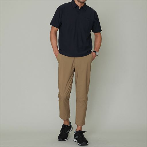 【メンズ】 撥水・ストレッチ・すっきり丈パンツ(ディスカス)/パンツリサーチ該当商品 ■カラー：ダークベージュ ■サイズ：M(股下70),L(股下70),LL(股下70),3L(股下65),3L(股下70),5L(股下65)