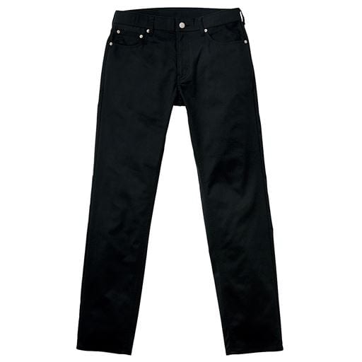 【メンズ】 ストレッチツイル・テーパードパンツ - セシール ■カラー：ブラック ■サイズ：73(股下72),73(股下75),73(股下78),73(股下81),76(股下69),76(股下72