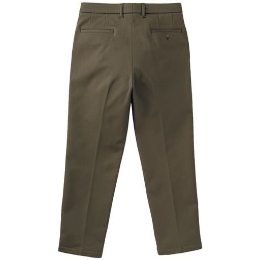 【メンズ】 裏フリースツイルのツータックチノパンツ/ストレッチ素材 - セシール ■カラー:カーキ ■サイズ:73(股下73),73(股下76),73(股下79),76(股下73),76(