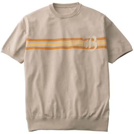 50%OFF【メンズ】 ドライ・ウォッシャブル・ニットTシャツ - セシール ■カラー：ベージュ系 ■サイズ：LL