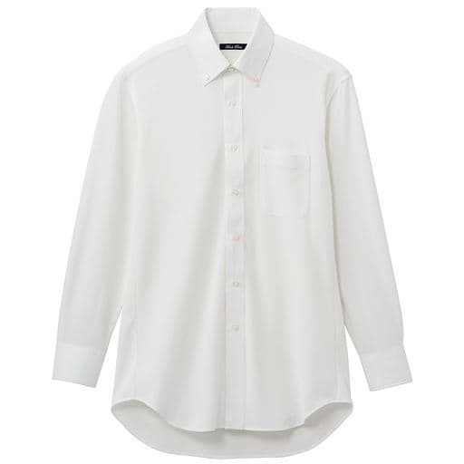 吸汗速乾 抗菌防臭 ポロシャツ素材のYシャツ（長袖） クールビズにも対応 メンズビジネス