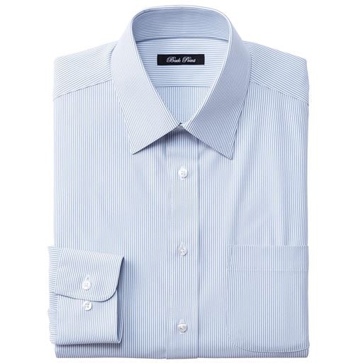 25%OFF【メンズ】 吸汗速乾機能付き ニット素材で動きらくらくな形態安定Yシャツ(レギュラー衿) ■カラー：ストライプ ■サイズ：41(裄丈82),41(裄丈84),50(裄丈88)