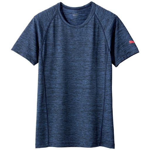 【メンズ】 PUMAメンズ半袖ドライシャツ - セシール ■カラー：ネイビー系 ■サイズ：M