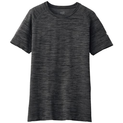 【メンズ】 クルーネック半袖Tシャツ(PUMA) - セシール ■カラー：グレー ■サイズ：M,L,LL