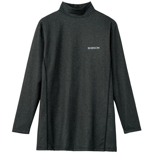 25%OFF【メンズ】 ハイネック長袖Tシャツ(BOBSON) - セシール ■カラー：ブラック系 ■サイズ：M,L,LL