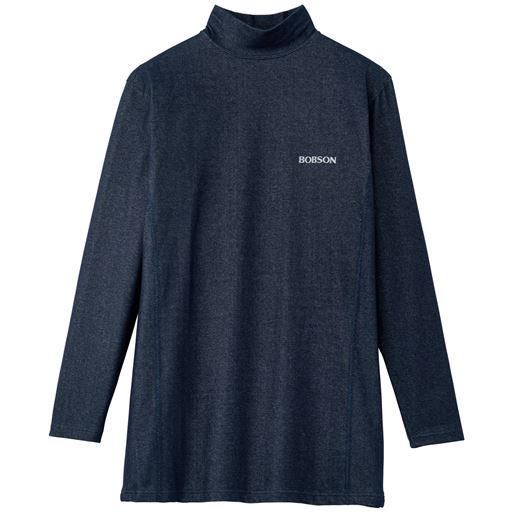 25%OFF【メンズ】 ハイネック長袖Tシャツ(BOBSON) ■カラー：ネイビー系 ■サイズ：M