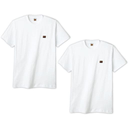 【メンズ】 同色2枚組 綿100%半袖Tシャツ/クルーネック(G. T.ホーキンス)(GT HAWKINS) - セシール ■カラー：ホワイト ■サイズ：M,L,LL
