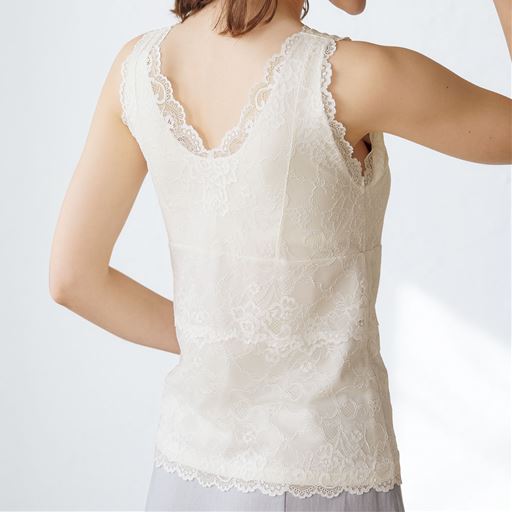 カップ付き総レースタンクトップ ノンワイヤー ファッション通販ならセシール Cecile