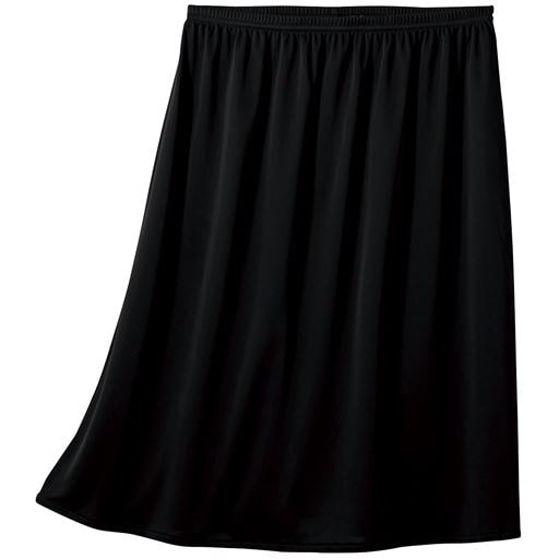 スカートに合わせて丈が選べる人気のペチコート(吸汗速乾・静電気防止) | ブラック