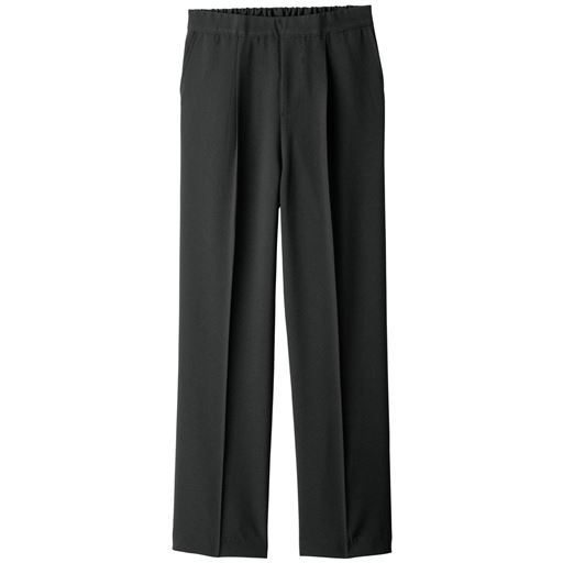 40%OFF【レディース】 すっきり見えるワイドストレートパンツ - セシール ■カラー:ブラック ■サイズ:S(58〜64),M(64〜70)